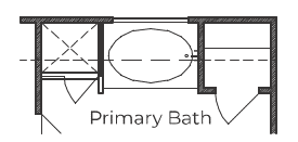 Garden Tub at Primary Bath