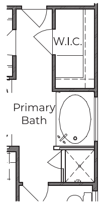 Primary Bath with Garden Tub