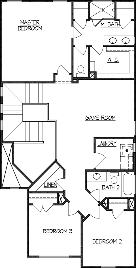 1949 Plan Second Floor